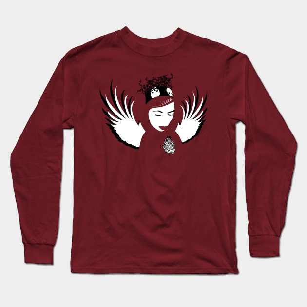 doomed devotion angel Long Sleeve T-Shirt by somatosis